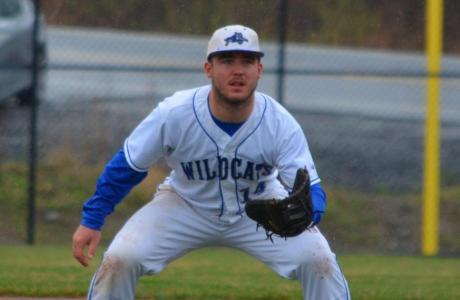 Wildcats Win Game One of Doubleheader Behind Triple from Evans and Complete Game by Wiecek