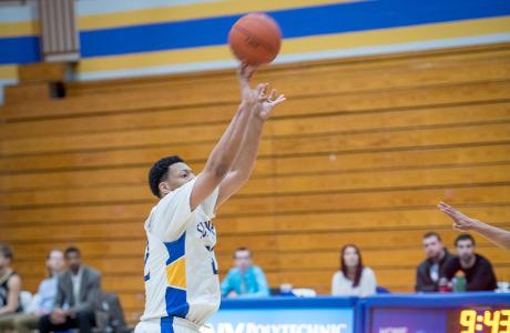 MBB: Mitchell's Seven Three-Pointers Lead the Charge In Win Over Mustangs 71-61.