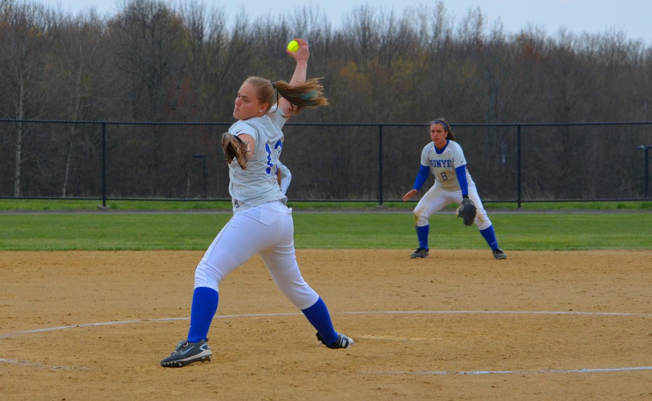 Softball Earns Split with Keuka on Extra-Innings Win in Game Two