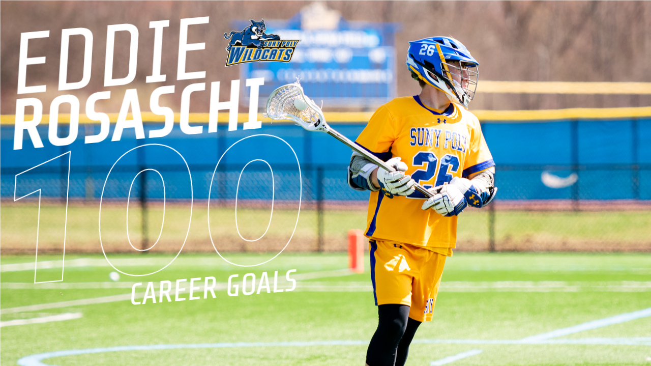 MLAX: Rosaschi Nets 100th Career Goal in Wildcat Win Over Cobleskill. 