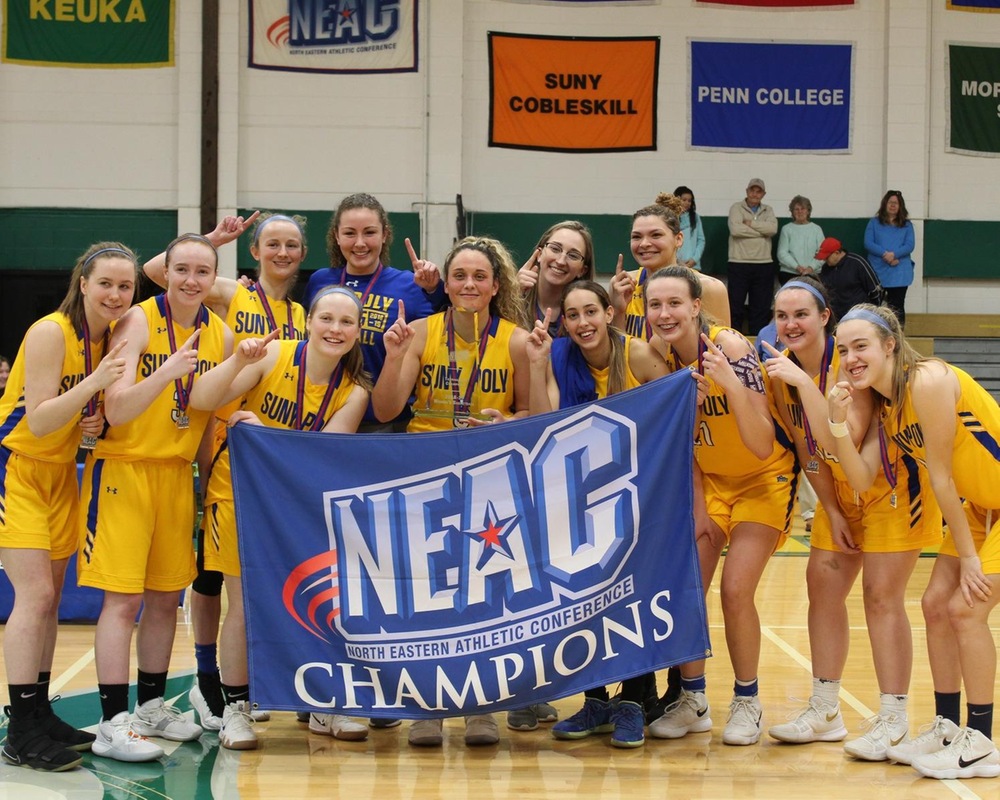 WBB: SUNY Poly Wildcats Win 2019 NEAC Women’s Basketball Championship for the Third Time in Four Seasons.